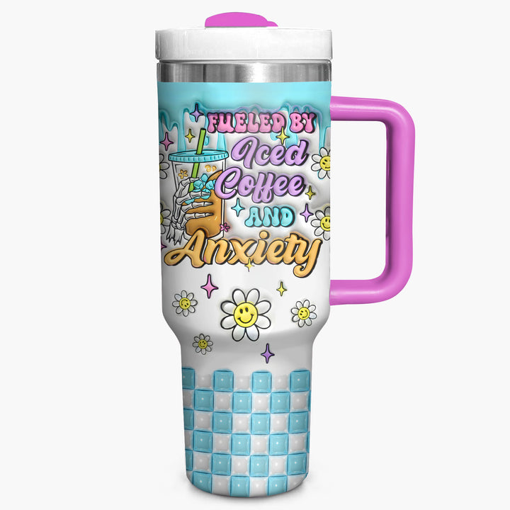 Fueled By Iced Coffee - Tumbler With Handle - NCU0TL018