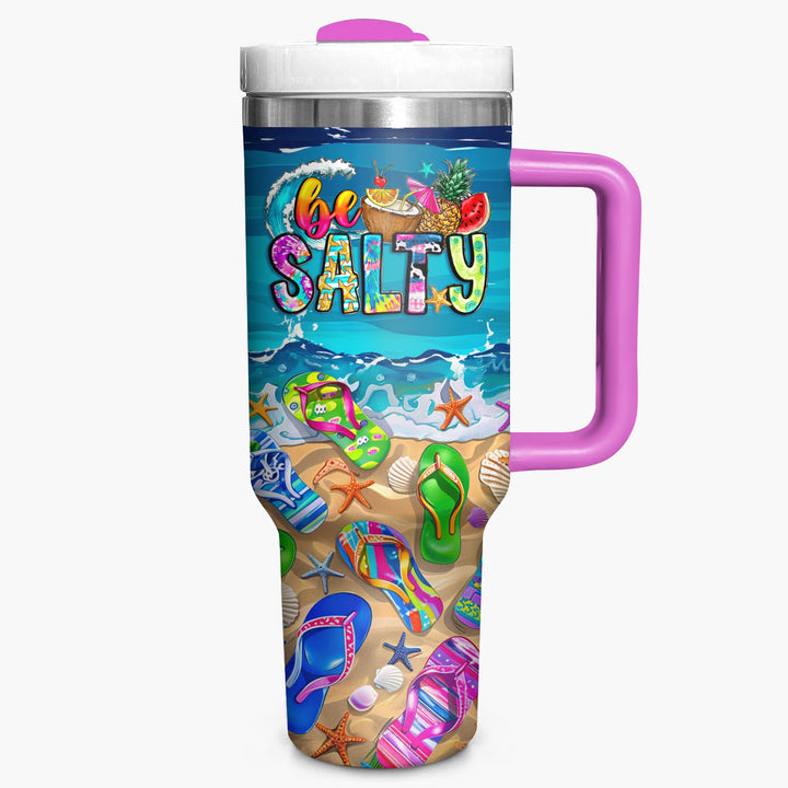 Be Salty - Tumbler with Handle - NCU0TL007