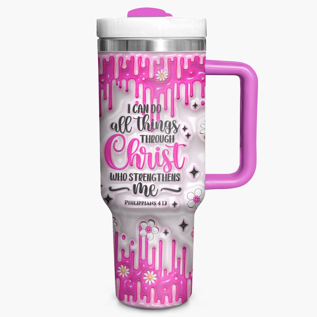 I Can Do All Things Through Christ - Tumbler with Handle - NCU0TL011