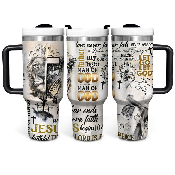 Man Of God - Tumbler with Handle - Gift For Christian - NCU0DV060