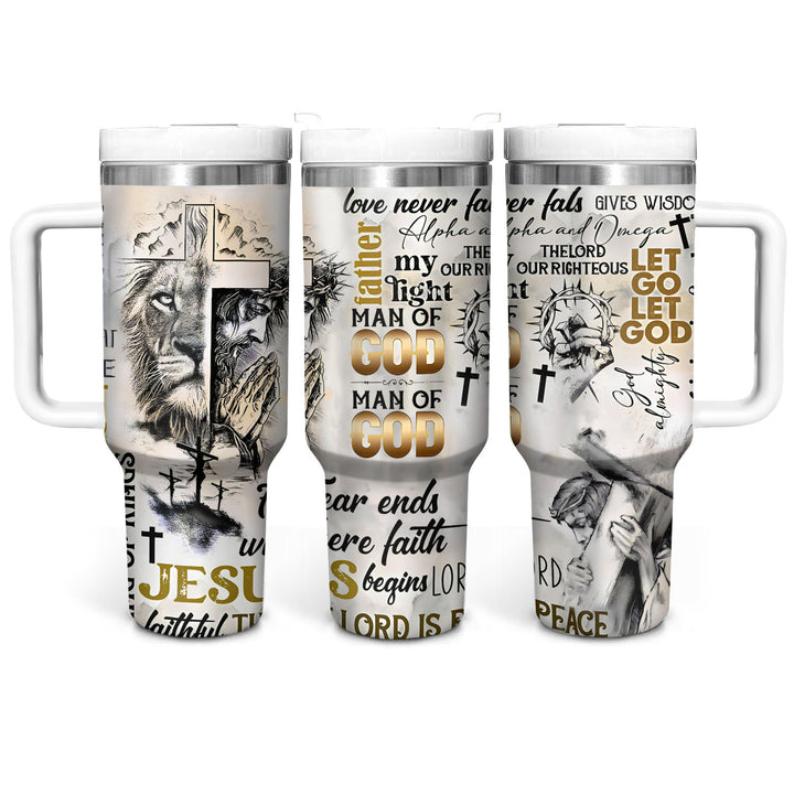 Man Of God - Tumbler with Handle - Gift For Christian - NCU0DV060