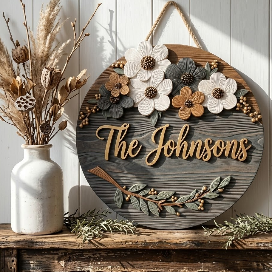 Bloomcrest Personalized Custom Door Sign AGC0VL035
