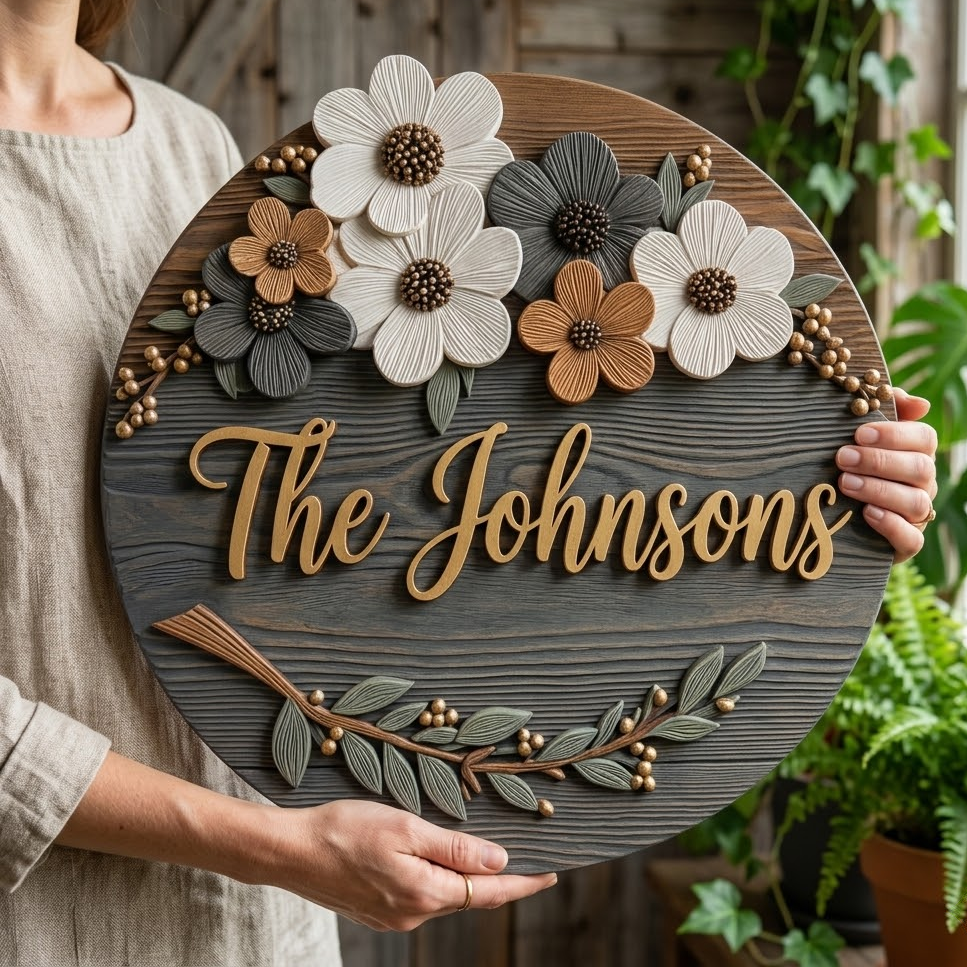 Bloomcrest Personalized Custom Door Sign AGC0VL035