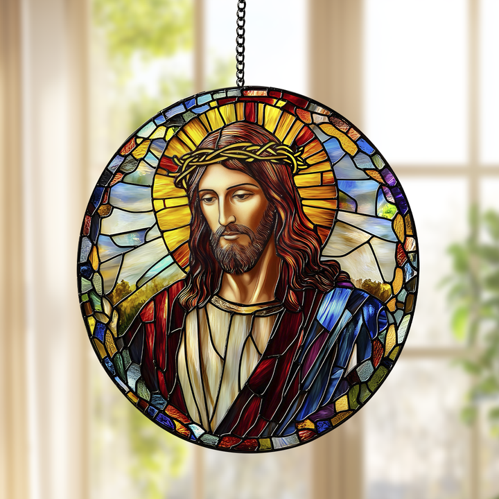 Blessed Savior - Window Hanging Suncatcher NCU0PD042