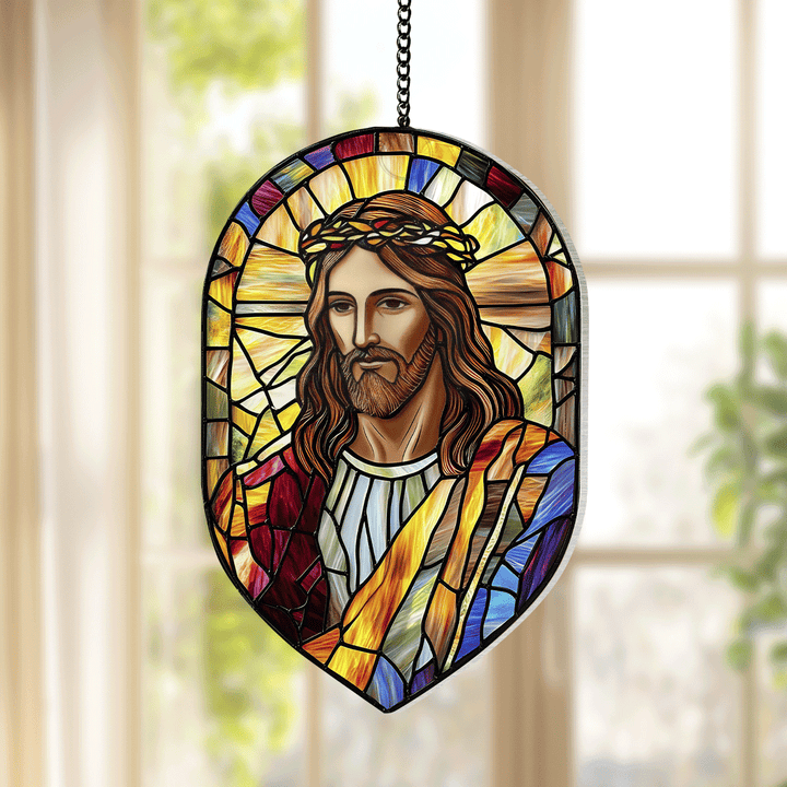 Redeemer's Glow - Window Hanging Suncatcher NCU0PD041