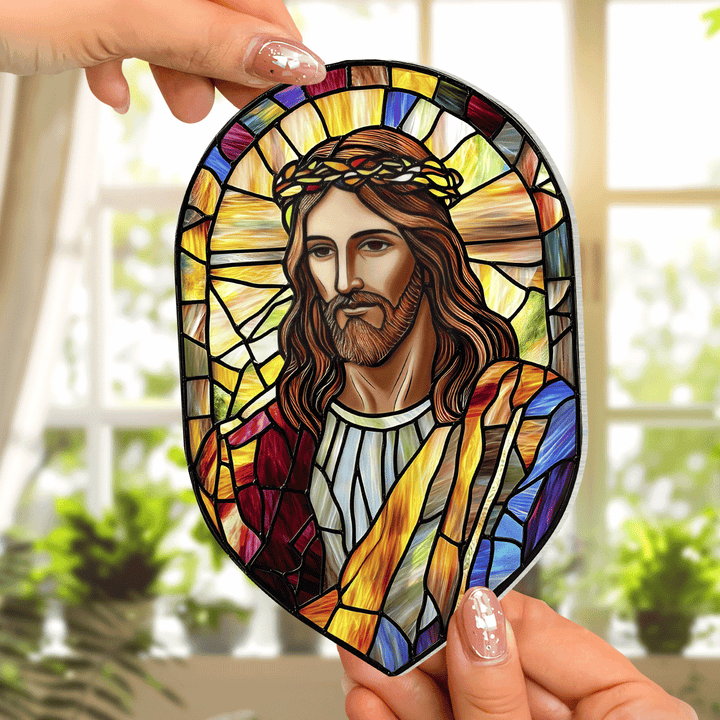 Redeemer's Glow - Window Hanging Suncatcher NCU0PD041