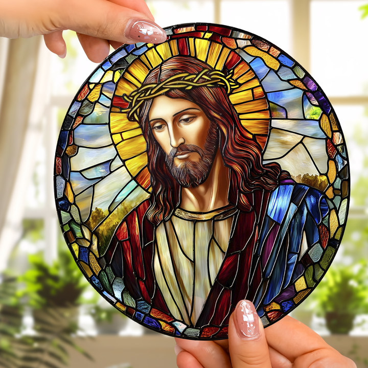 Blessed Savior - Window Hanging Suncatcher NCU0PD042