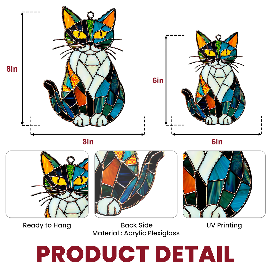Sunlit Cat - Window Hanging Suncatcher NCU0PD078