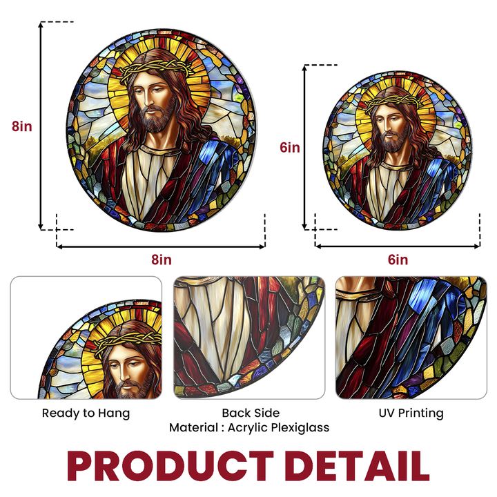 Blessed Savior - Window Hanging Suncatcher NCU0PD042