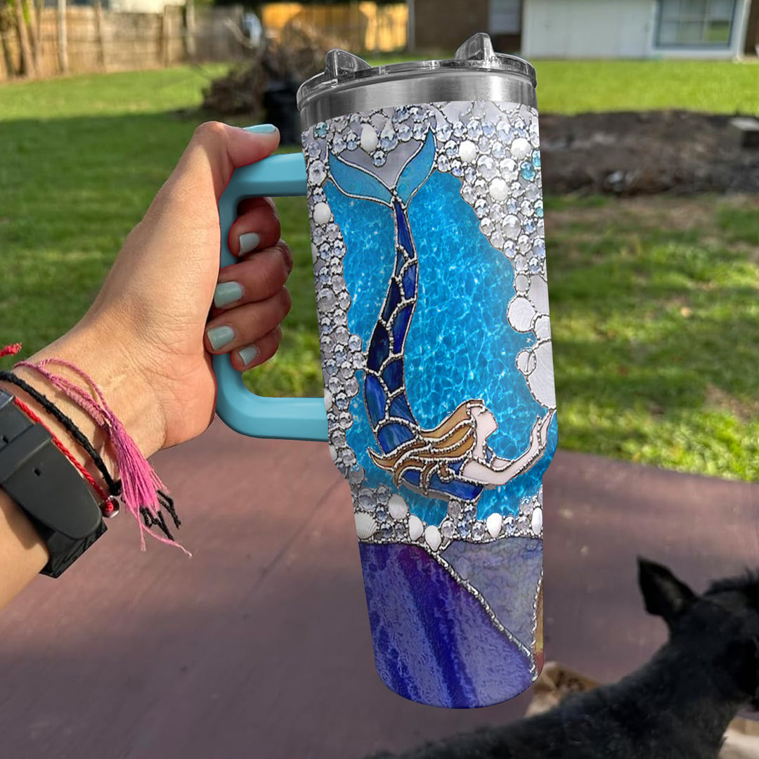 Sparkling Mermaid - Tumbler with Handle - NCU0LL001