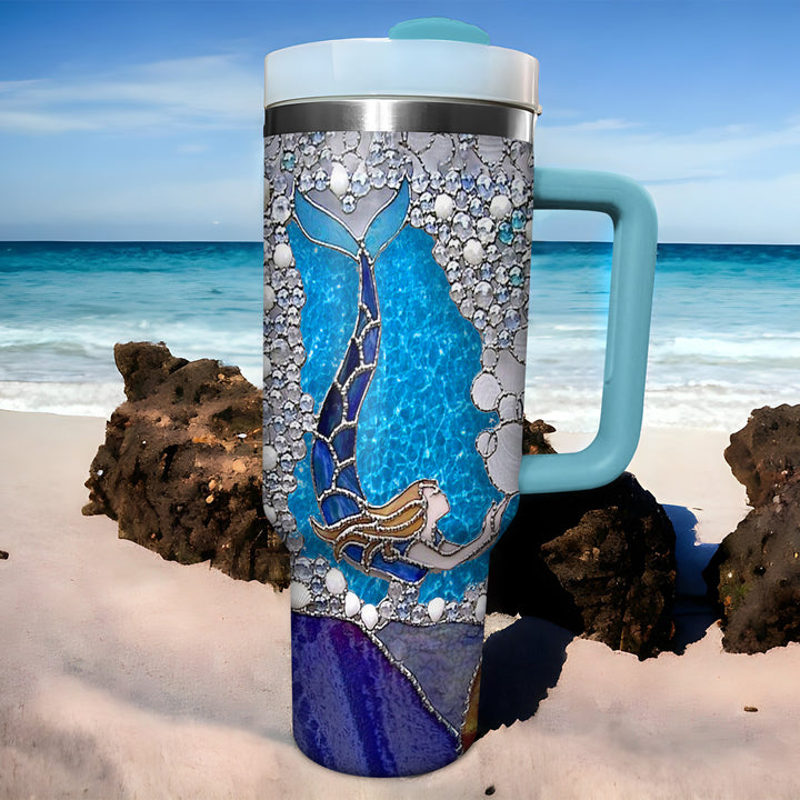 Sparkling Mermaid - Tumbler with Handle - NCU0LL001
