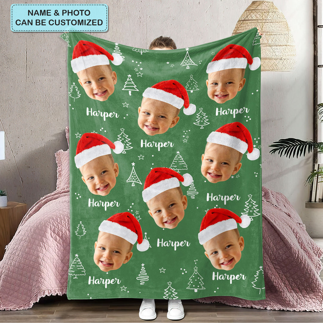 Baby's First Chirstmas 2023 - Personalized Custom Blanket