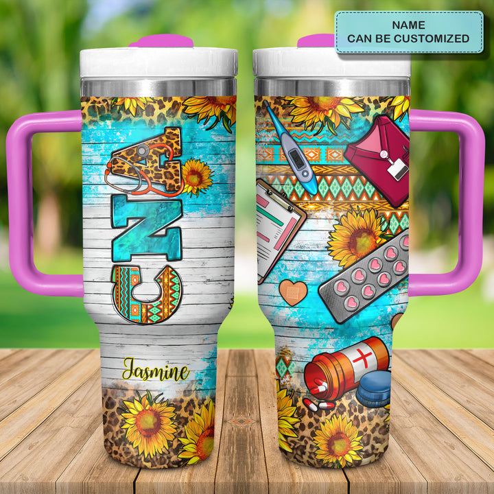Certified Nursing Assistant - Personalized Tumbler with Handle - Gift for Nurses - NCU0DV062