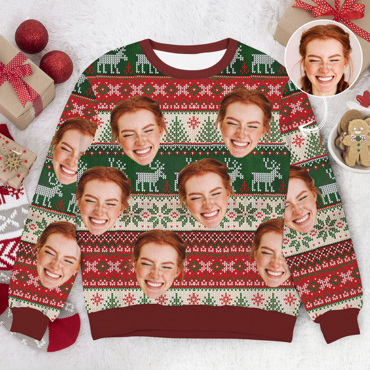 Custom Face Christmas Family 2023 - Personalized Custom Ugly Sweater - Christmas Gift For Family Members