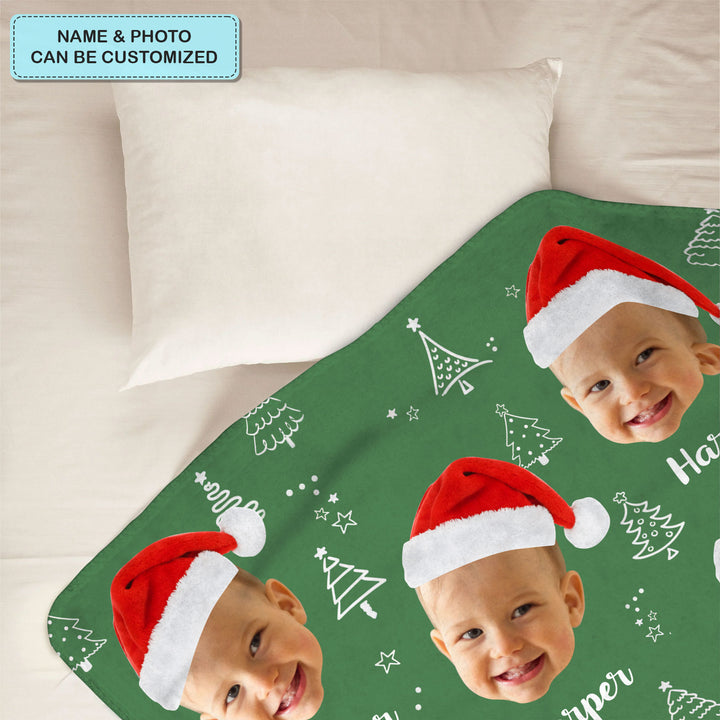 Baby's First Chirstmas 2023 - Personalized Custom Blanket