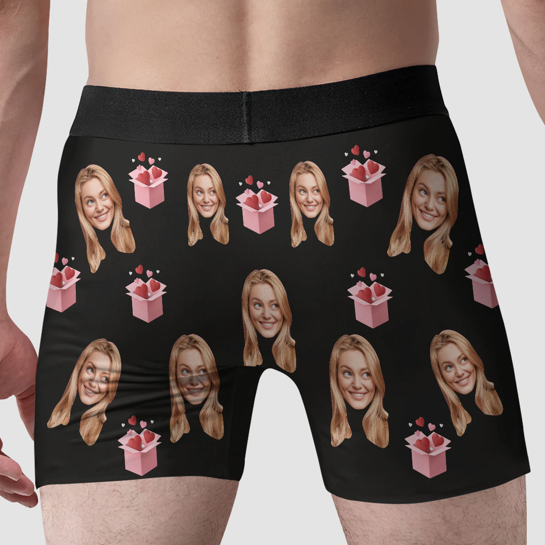 Valentine's Gift - Personalized Custom Men's Boxer Briefs - Gift For Couple, Boyfriend, Husband