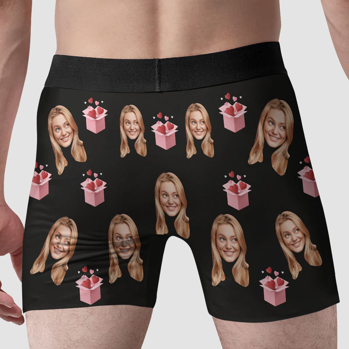 Valentine's Gift - Personalized Custom Men's Boxer Briefs - Gift For Couple, Boyfriend, Husband