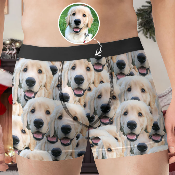 I Love My Dog - Personalized Custom Men's Boxer Briefs - Gift For Dog Lovers, Dog Owners