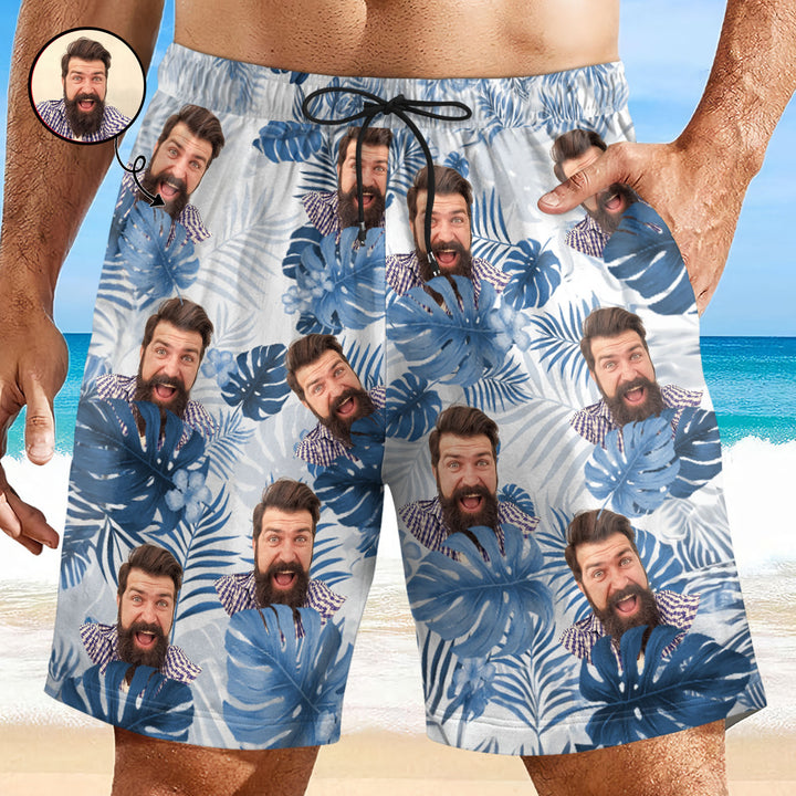 Beach More Worry Less - Personalized Unisex Man Beach Shorts - Gift For Family Members