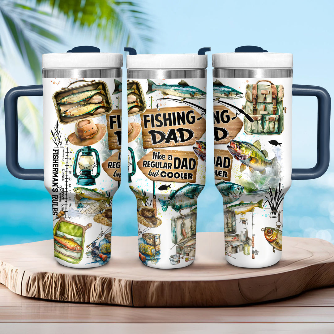 Fishing Dad - Tumbler with Handle - Gift For Fishing Lovers - NCU0DV058
