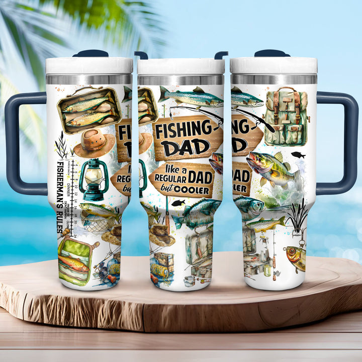 Fishing Dad - Tumbler with Handle - Gift For Fishing Lovers - NCU0DV058
