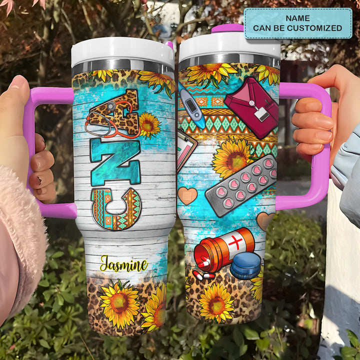 Certified Nursing Assistant - Personalized Tumbler with Handle - Gift for Nurses - NCU0DV062
