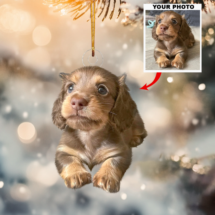 Customized Your Photo Ornament - Personalized Photo Mica Ornament - Christmas Gifts For Pet Lover