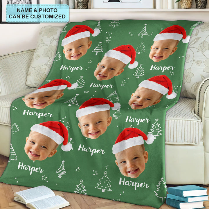 Baby's First Chirstmas 2023 - Personalized Custom Blanket