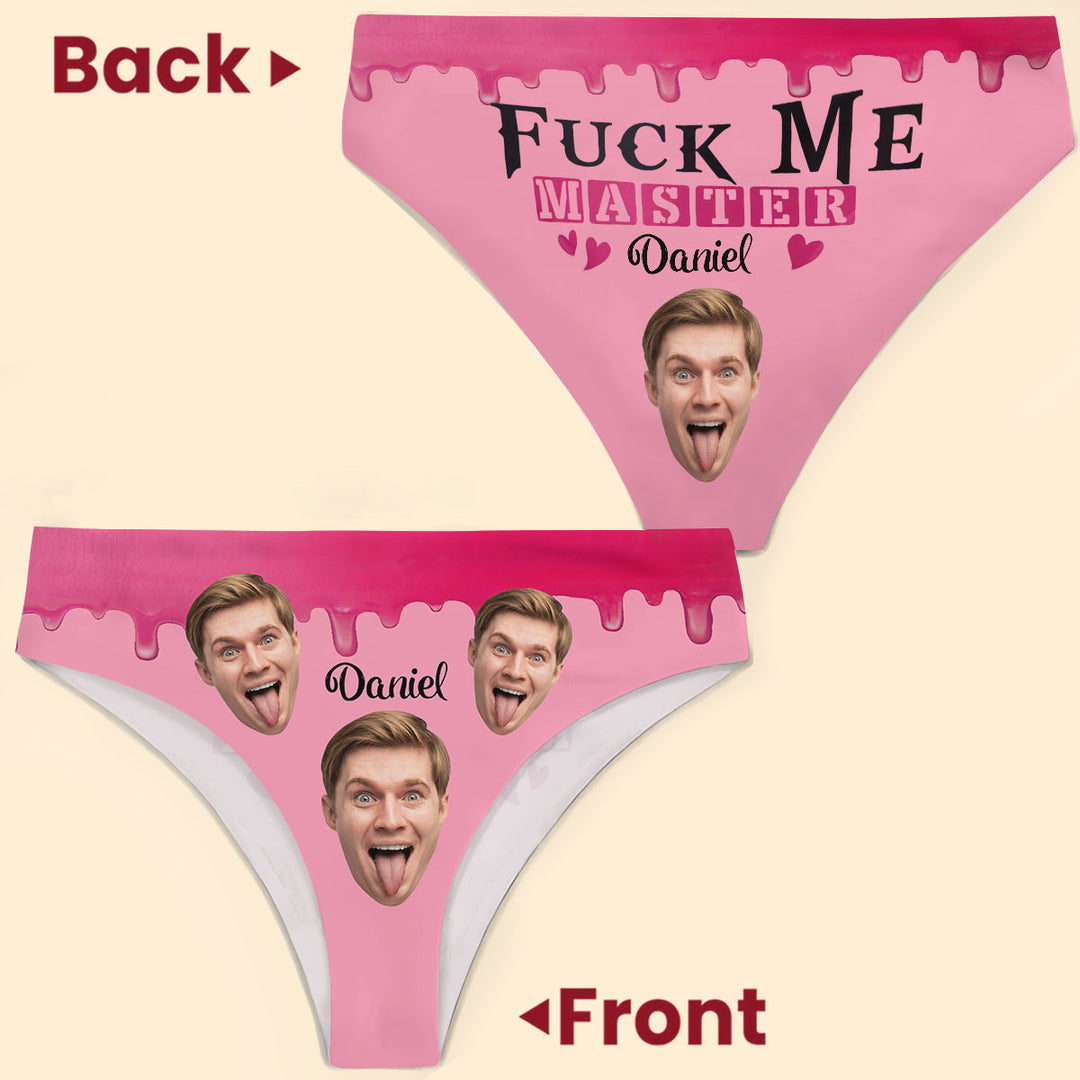 F*ck Me Master - Personalized Custom Women's Briefs - Gift For Couple, Girlfriend, Wife