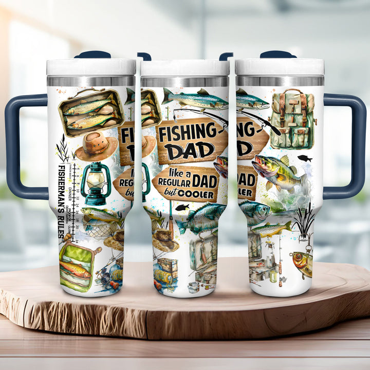 Fishing Dad - Tumbler with Handle - Gift For Fishing Lovers - NCU0DV058