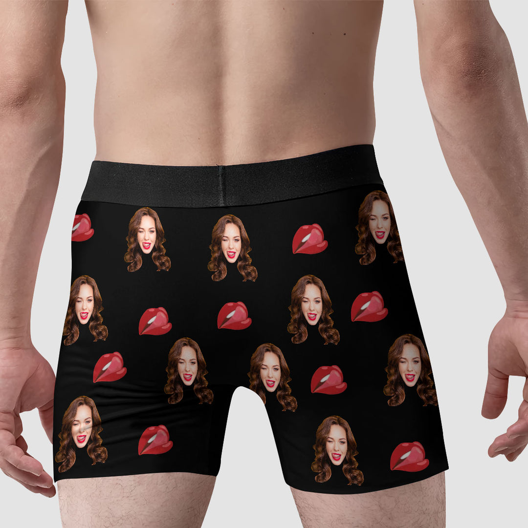 It's Not Gonna Lick Itself - Personalized Custom Men's Boxer Briefs - Gift For Couple, Boyfriend, Husband