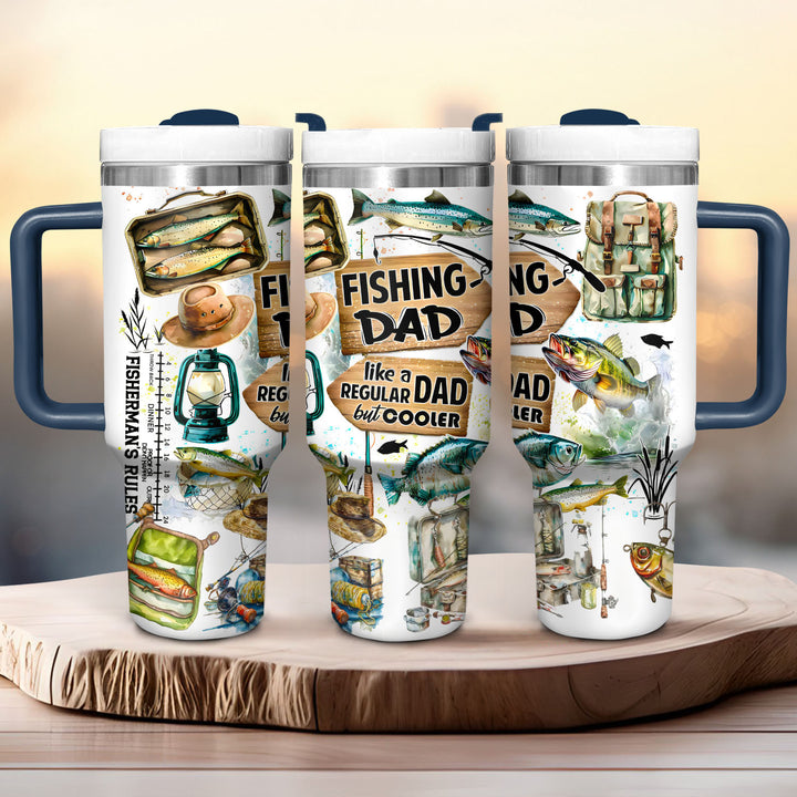 Fishing Dad - Tumbler with Handle - Gift For Fishing Lovers - NCU0DV058