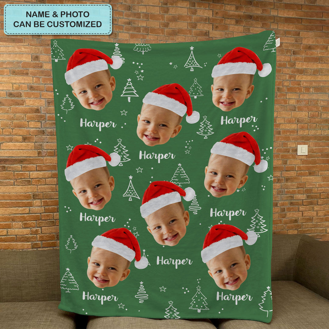 Baby's First Chirstmas 2023 - Personalized Custom Blanket