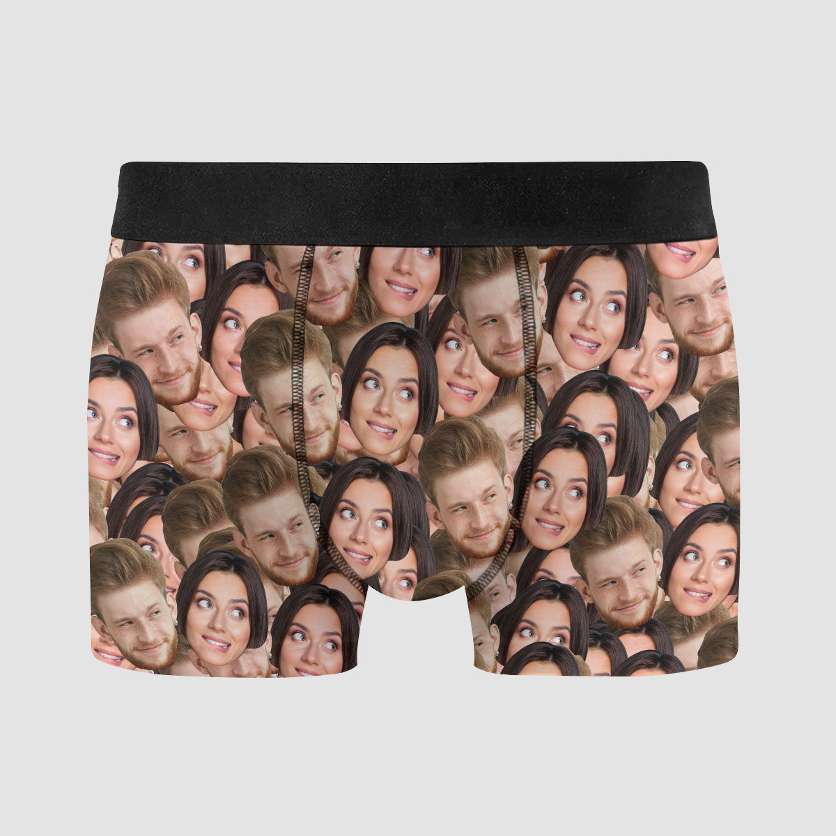 Multi Face You And Me - Personalized Custom Men's Boxer Briefs - Gift For Couple, Boyfriend, Husband