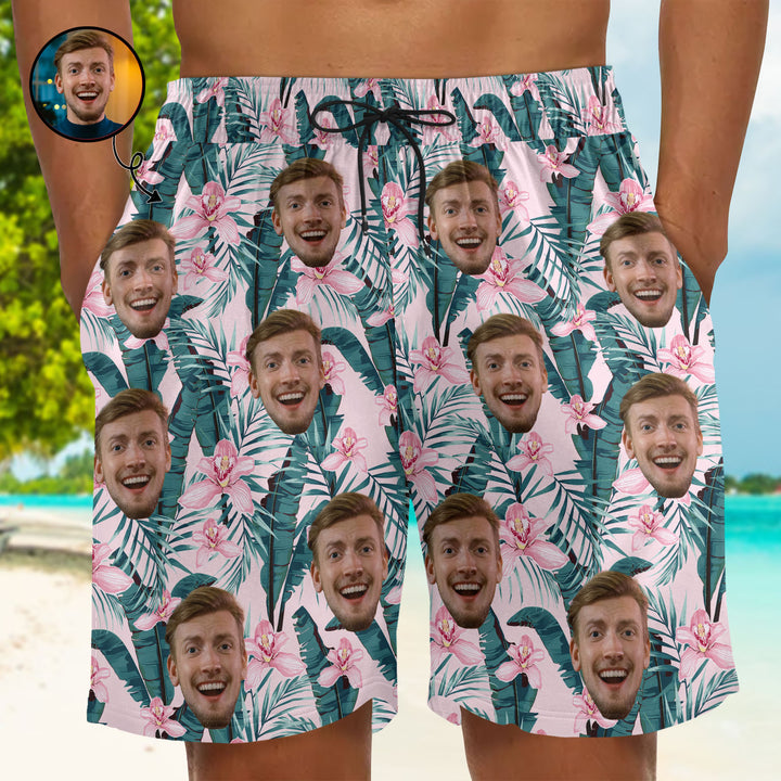Summer Is For Falling In Love - Personalized Unisex Man Beach Shorts - Gift For Family Members