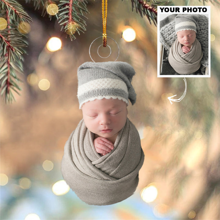 Big Family - Personalized Custom Photo Mica Ornament - Christmas Gift For Family Members, Brothers, Sisters