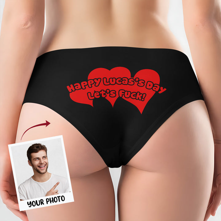Happy Your Day, Let's F - Personalized Custom Women's Briefs - Gift For Couple, Girlfriend, Wife
