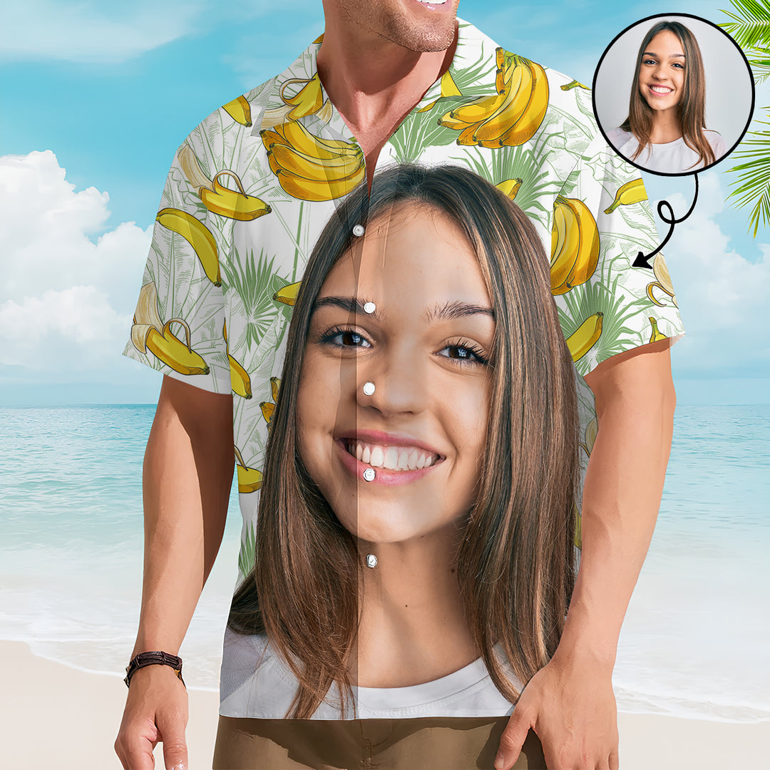 Big Face Pattern - Personalized Custom Unisex Hawaiian Shirt