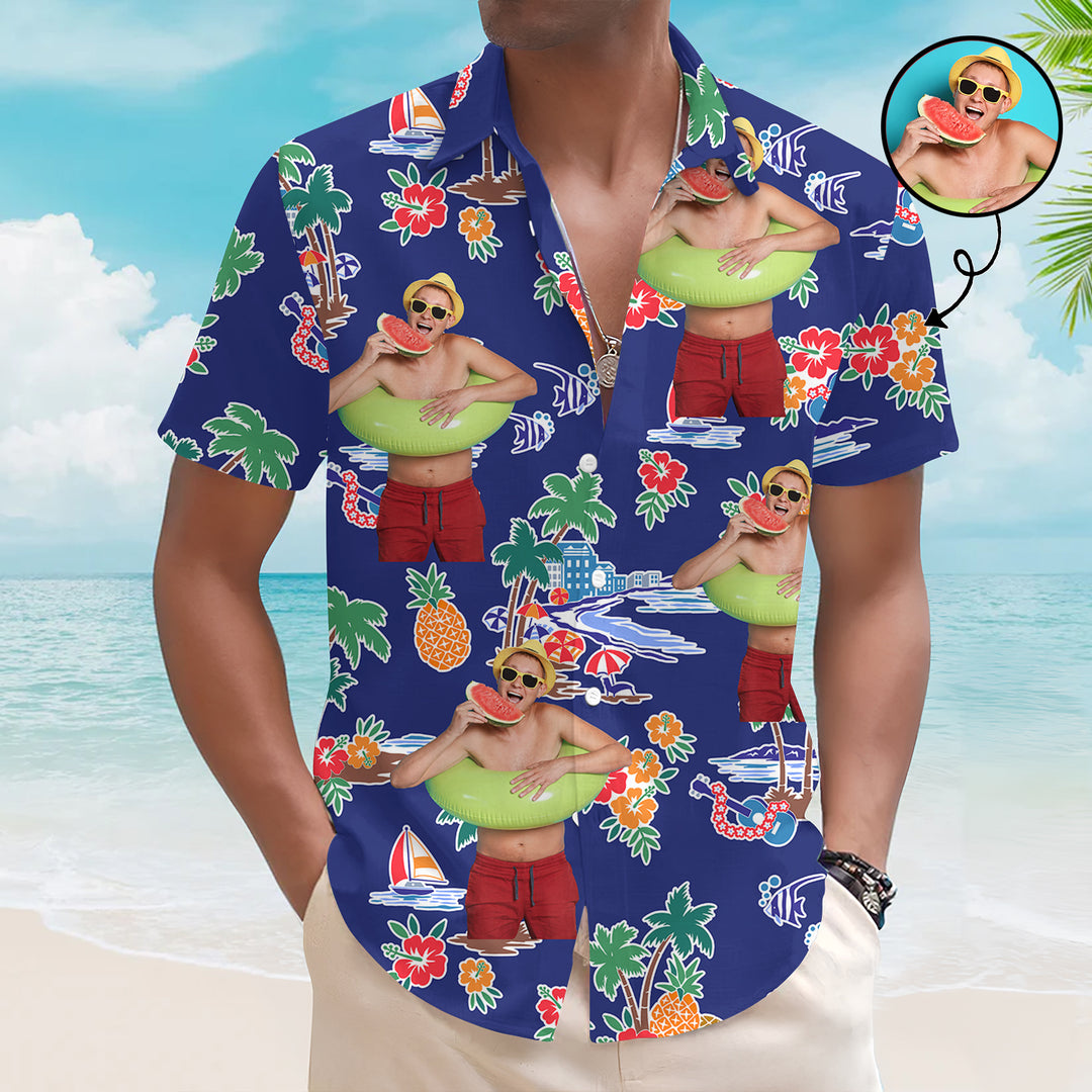 Hawaiian Shore - Personalized Custom Unisex Hawaiian Shirt