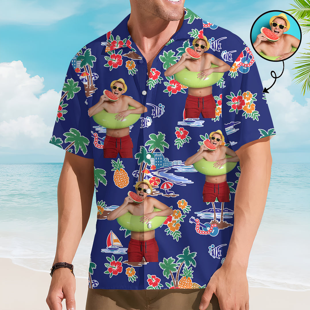 Hawaiian Shore - Personalized Custom Unisex Hawaiian Shirt