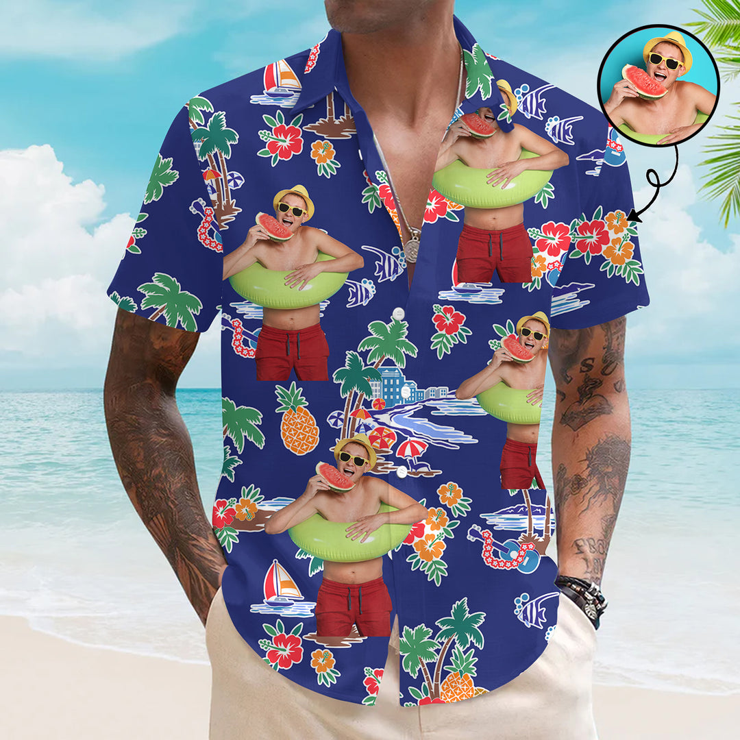 Hawaiian Shore - Personalized Custom Unisex Hawaiian Shirt