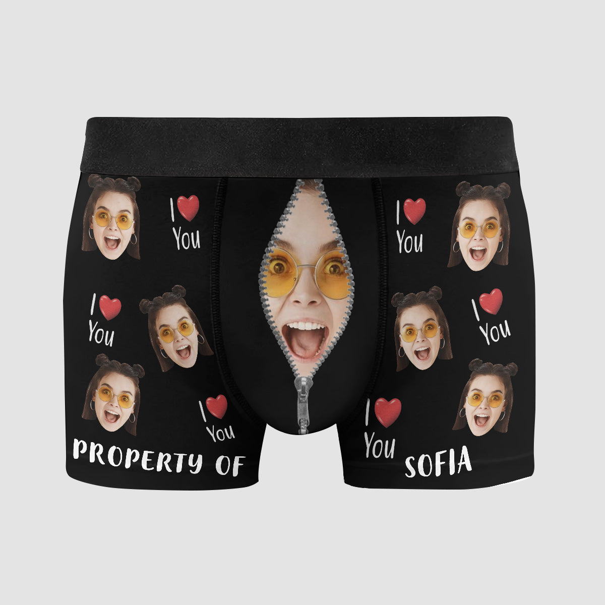 Property Of Girlfriend - Personalized Custom Men's Boxer Briefs - Gift - A  Gift Customized