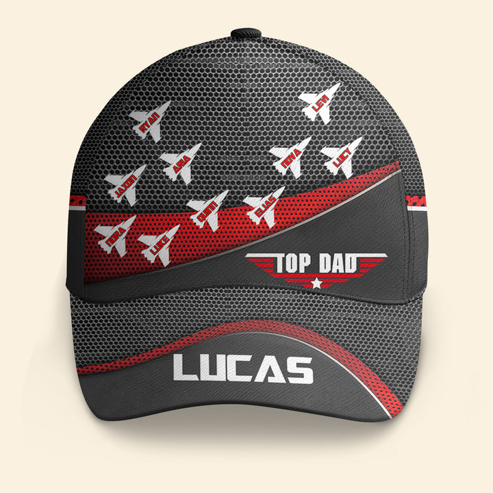 Top Dad - Personalized Custom Classic Cap - Father's Day Gift For Dad