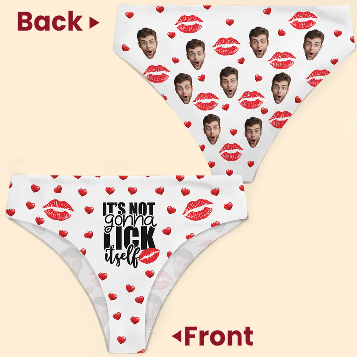 It's Gonna Lick Itself - Personalized Custom Women's Briefs - Gift For Couple, Girlfriend, Wife