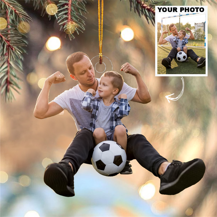 Customized Your Photo Ornament - Personalized Custom Photo Mica Ornament - Christmas Gift For Family Members, Grandma, Grandpa