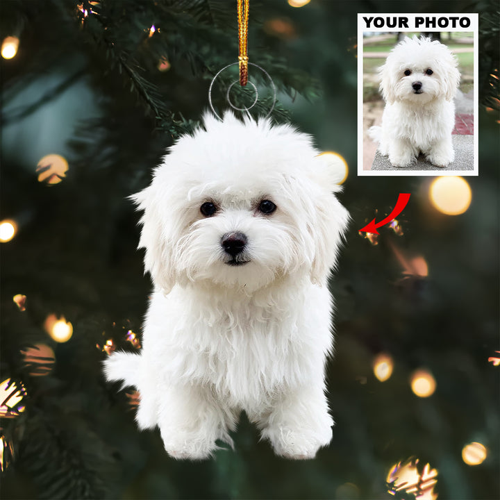 My Puppy - Personalized Photo Mica Ornament - Christmas Gift For Pet Lovers, Dog Lovers, Cat Lover