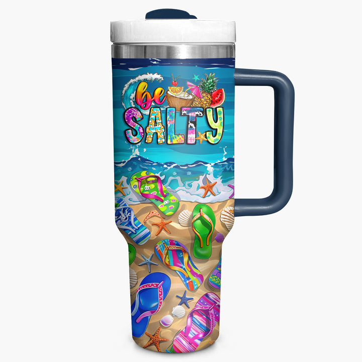 Be Salty - Tumbler with Handle - NCU0TL007