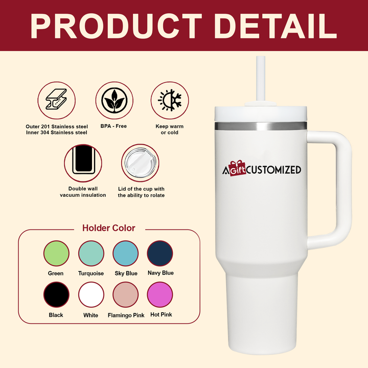 Floral Dachshund - Tumbler With Handle - Gift for Dachshund Lovers NCU0PT005