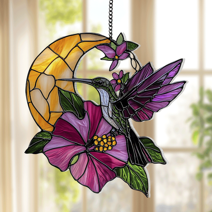Moonflower Harmony - Window Hanging Suncatcher NCU0TH009