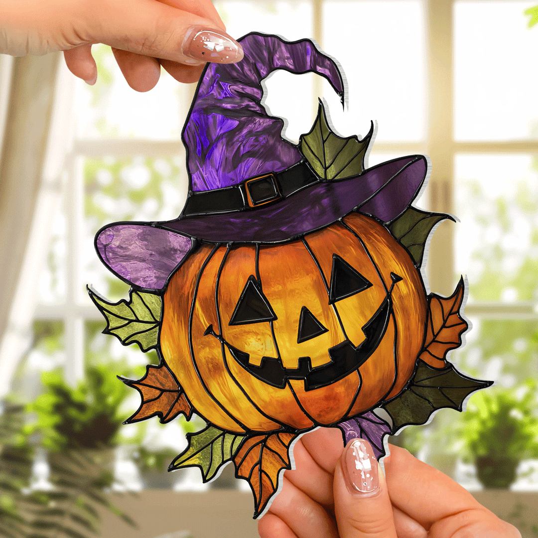 Halloween Jack-O'-Lanten - Window Hanging Suncatcher NCU0PD034